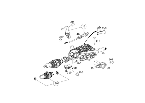 Steering Column Tube and Steering Shaft for 2012 Mercedes-Benz C 250 #0