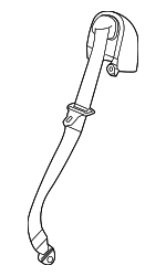 88955572 - Electrical: Belt &amp; Retractor for Hummer: H2 Image image