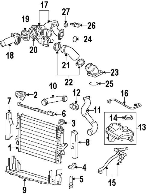 Radiator & Components for 2008 Jaguar S-Type #0