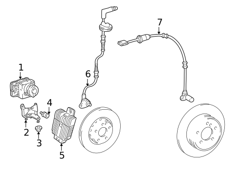 ABS Components for 1998 Mercedes-Benz SLK230 #0