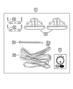 68043299AA - Mopar Accessories - Component Parts: Bracket, Left for Dodge: Ram 1500 | Ram: 1500 Image