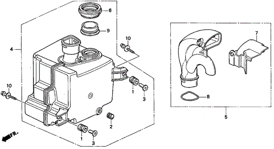 Resonator Chamber (1) for 1997 Acura CL #0