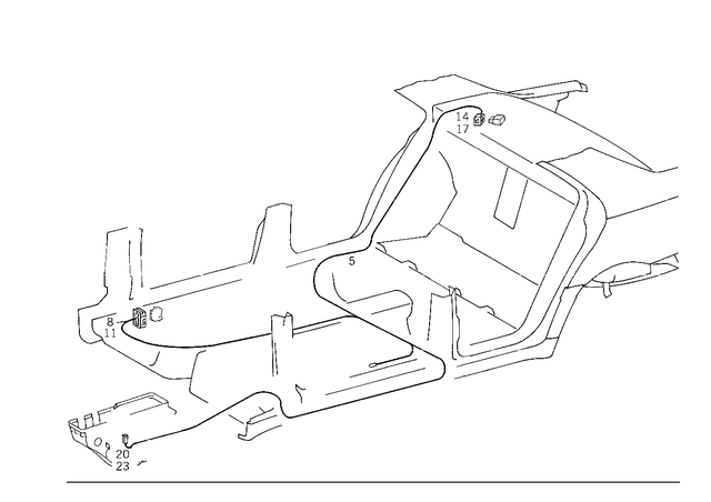 2025402913 - Electrical System: Wiring Harness for Mercedes-Benz Image image