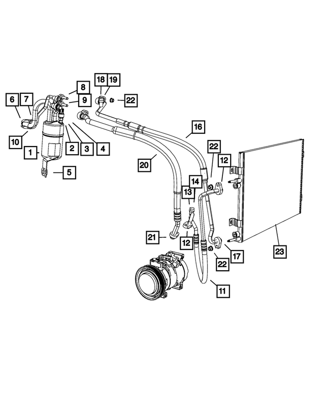 5140444AA - : A/C Line O Ring for Mopar Image