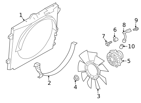 Cooling Fan for 2019 Nissan TITAN XD #0
