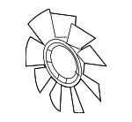 21060EZ40A - Cooling System: Fan Blade for Nissan: TITAN XD Image