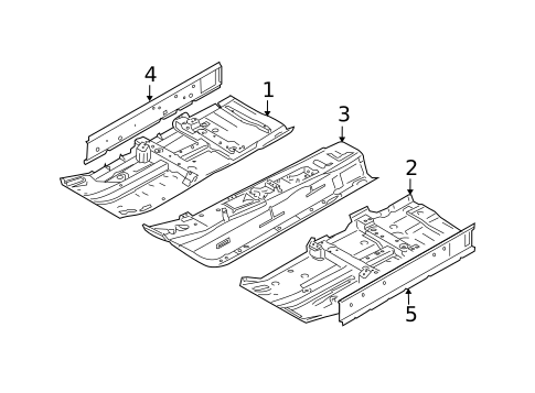 Floor & Rails for 2009 Nissan Versa #0