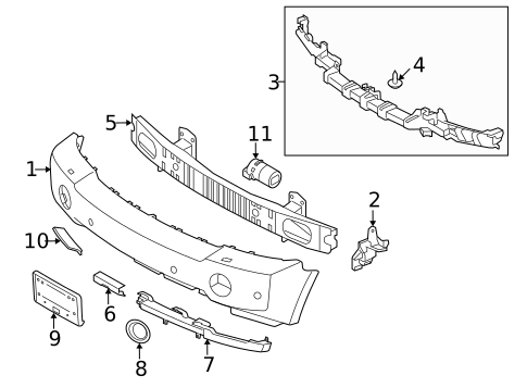 Bumper & Components - Front for 2009 Land Rover Range Rover #0