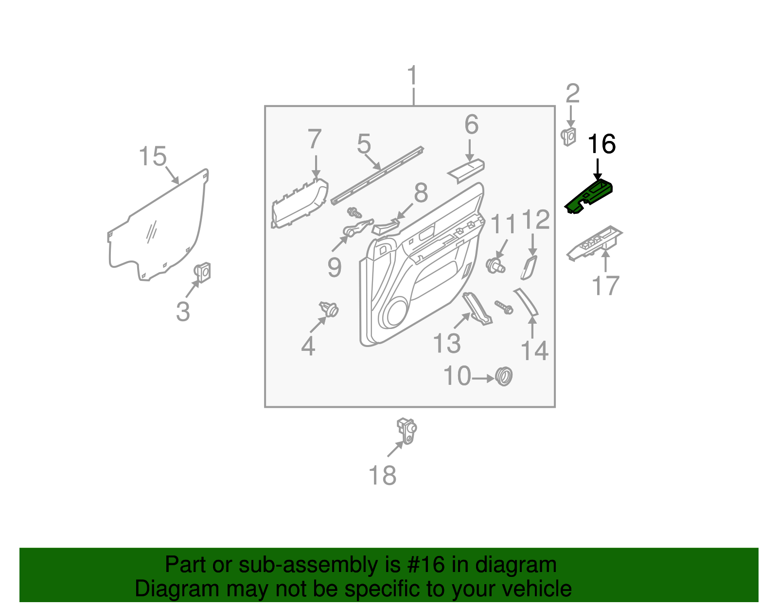 93575-3E050FC - Window Switch 2004-2006 Kia Sorento | Smithtown Kia Parts