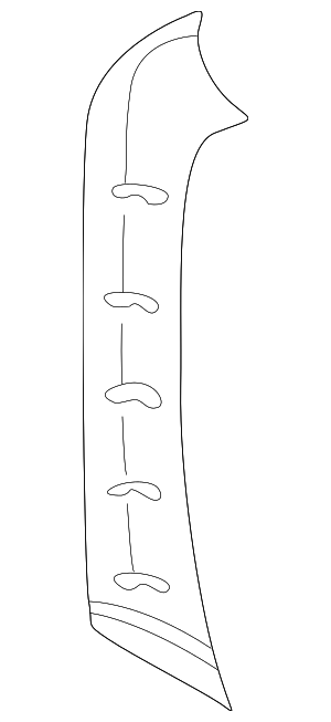 99655518111S31 - : Body A-Pillar Trim Panel for Porsche Image