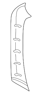 99655518111A11 - Body: Windshield Pillar Trim for Porsche Image