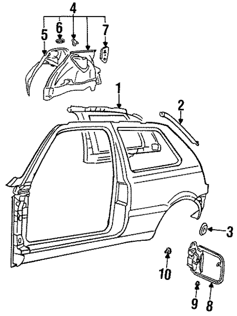 Inner Components for 1997 Volkswagen Golf #1