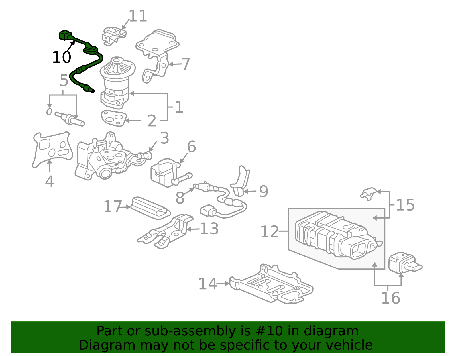 36532-RAA-A02 - Oxygen Sensor 2003-2007 Honda Accord | Honda Parts Online