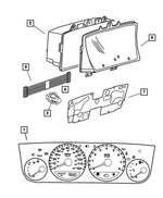 5015332AA - : Instrument Cluster Cover for Mopar Image