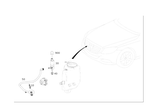 165454626 - Windshield Washer, Emergency Equipmt: Receptacle Housing for Mercedes-Benz Image