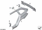 41007298179 - Bodywork: Left Rear Side Panel for BMW Image