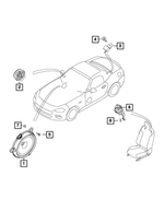 68314321AA - Electrical: Front Speaker for Fiat: 124 Spider Image