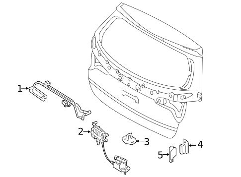 Tailgate for 2014 Kia Sorento #0