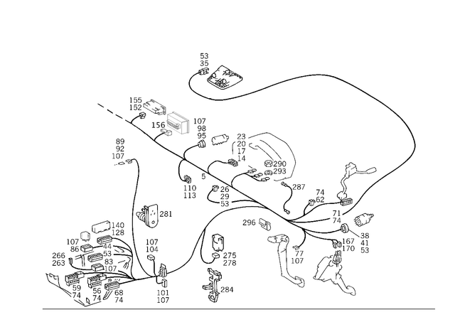 2024409006 - Electrical Equipment and Instruments: Wiring Harness for Mercedes-Benz: C230 Image image