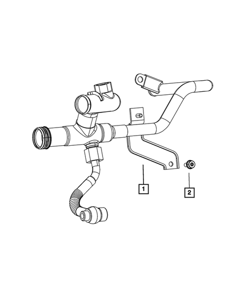 Water Pump and Related Parts for 2016 Dodge Dart #2