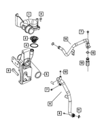 68067109AB - Cooling: Thermostat for Dodge: Ram 2500, Ram 3500 | Ram: 2500, 3500 Image