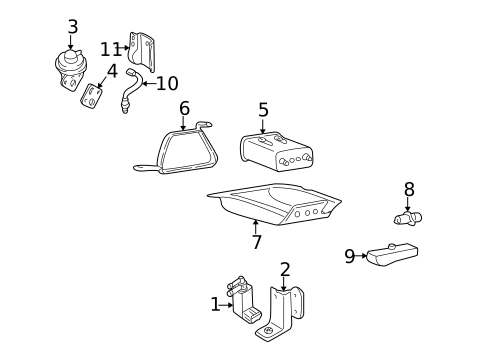 EGR System for 2001 Kia Optima #0