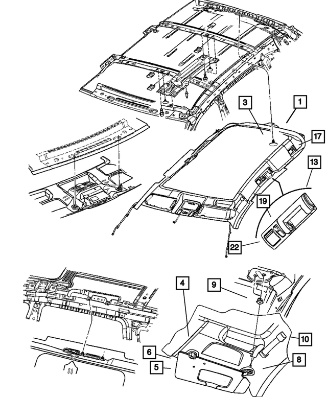 1FU761L2AA - : Visor, Right for Mopar Image