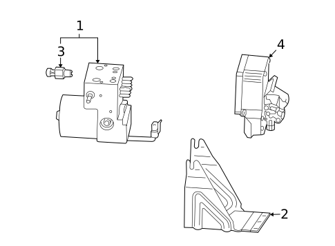 ABS Components for 2008 Cadillac SRX #0