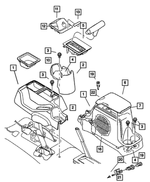 5HF13LAZAD - Instrument Panel and Radios and Consoles: Floor Console for Mopar Image