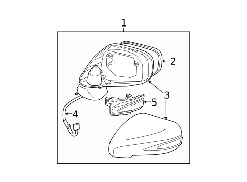 Outside Mirrors for 2010 Lexus ES350 #0