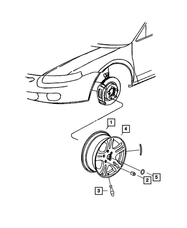 XX67PAKAB - Wheels: Aluminum Wheel for Mopar Image