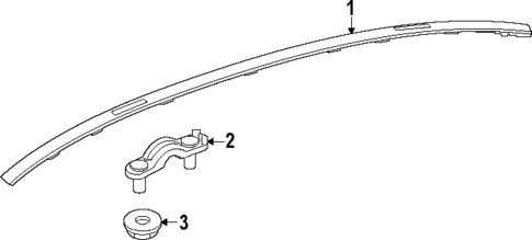 Exterior Trim - Roof for 2025 Mercedes-Benz EQE SUV AMG&reg; #0