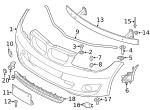 7129904223 - Body: Bumper Cover Nut for BMW Image