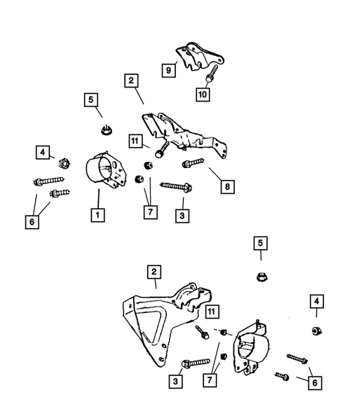 Engine Mounting for 2004 Dodge Dakota #0
