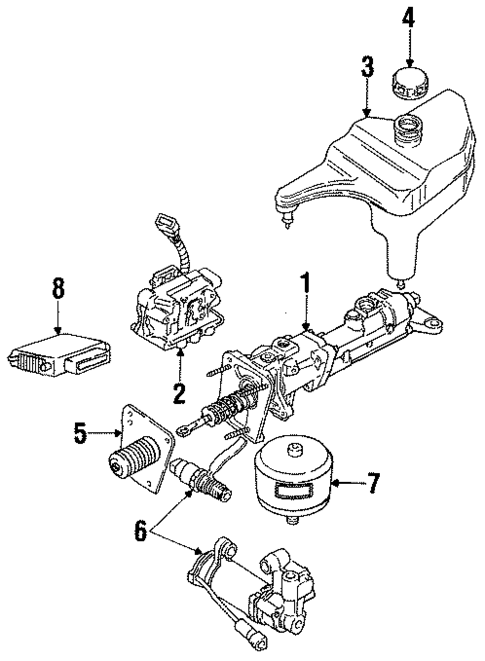 ABS Components for 1990 Mercury Cougar #0