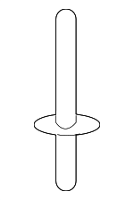 51777171004 - Body: Wheel Flare Rivet for BMW Image