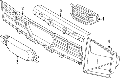 Grille & Components for 2024 BMW XM #0