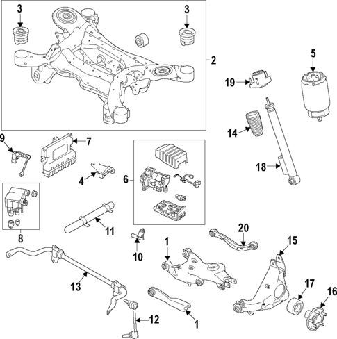 Rear Suspension for 2020 Land Rover Defender 110 #1