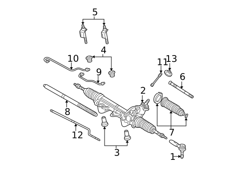 Steering Gear & Linkage for 1999 Ford Ranger #0