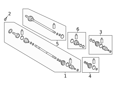 Drive Axles for 2017 Hyundai Tucson #1
