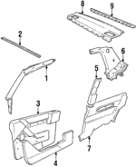 3510938 - Body: Pillar Trim for Volvo: 780 Image