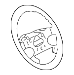 1E0419091EE74 - Steering: Steering Wheel for Volkswagen: Cabrio Image