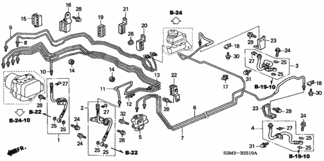 Brake Lines (BSC) for 2001 Acura CL #0