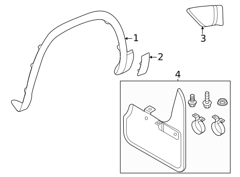 Exterior Trim - Fender for 2025 Volkswagen Atlas Cross Sport #0