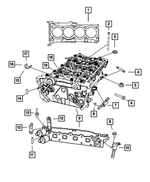 6102397AA - 2.4L Gas; Engine: Double Ended Stud, Mounting for Chrysler: 200, Sebring | Dodge: Avenger, Caliber, Journey | Jeep: Compass, Patriot Image