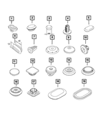 68122054AA - Body Sheet Metal Except Doors: Plug for Mopar Image