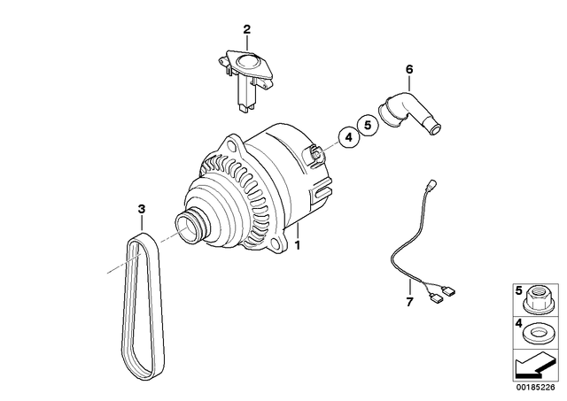 12312306878 - : Alternator With Pulley for BMW-Motorrad Image