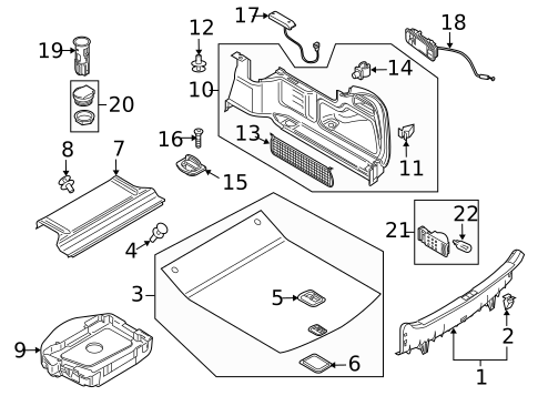 Interior Trim - Rear Body for 2013 Audi RS5 #1