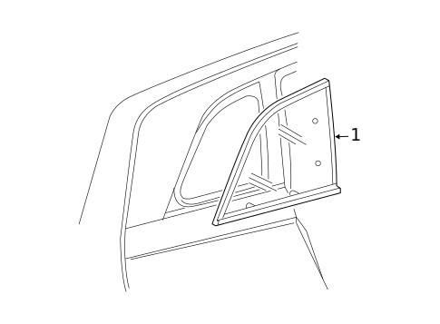 Glass & Hardware for 2004 Chrysler Pacifica #0