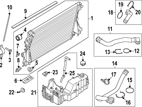 Radiator & Components for 2025 Ford F-250 Super Duty #1